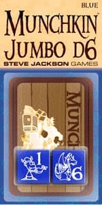 Munchkin Jumbo D6 - Blue - Steve Jackson Games - Boardgames card