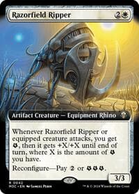 Razorfield Ripper (Extended Art) (Ripple Foil) - Commander: Modern Horizons 3 - Magic: The Gathering card