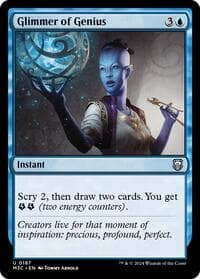 Glimmer of Genius (Ripple Foil) - Commander: Modern Horizons 3 - Magic: The Gathering card