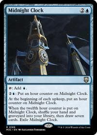 Midnight Clock (Ripple Foil) - Commander: Modern Horizons 3 - Magic: The Gathering card