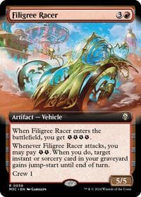 Filigree Racer (Extended Art) (Ripple Foil) - Commander: Modern Horizons 3 - Magic: The Gathering card