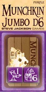 Munchkin Jumbo D6 - Purple - Steve Jackson Games - Boardgames card