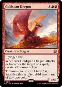 Goldspan Dragon (Ripple Foil) - Commander: Modern Horizons 3 - Magic: The Gathering card