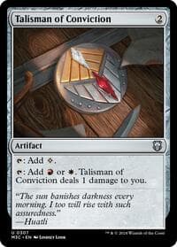 Talisman of Conviction (Ripple Foil) - Commander: Modern Horizons 3 - Magic: The Gathering card