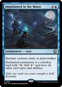 Imprisoned in the Moon - Commander: Modern Horizons 3 - Magic: The Gathering card