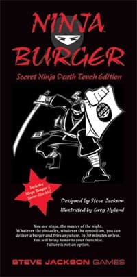 Ninja Burger: Secret Ninja Death Touch Edition - Steve Jackson Games - Boardgames card