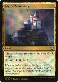 Mystic Monastery (Ripple Foil) - Commander: Modern Horizons 3 - Magic: The Gathering card