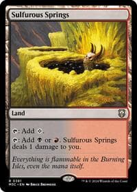 Sulfurous Springs - Commander: Modern Horizons 3 - Magic: The Gathering card