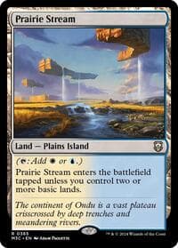 Prairie Stream (Ripple Foil) - Commander: Modern Horizons 3 - Magic: The Gathering card
