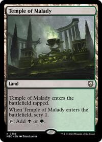 Temple of Malady - Commander: Modern Horizons 3 - Magic: The Gathering card