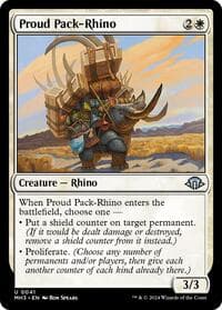 Proud Pack-Rhino - Modern Horizons 3 - Magic: The Gathering card