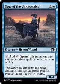 Sage of the Unknowable - Modern Horizons 3 - Magic: The Gathering card