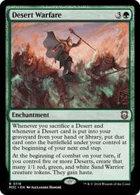 Desert Warfare - Commander: Modern Horizons 3 - Magic: The Gathering card