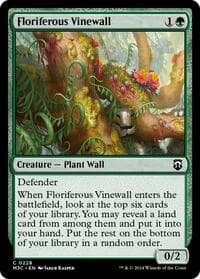 Floriferous Vinewall - Commander: Modern Horizons 3 - Magic: The Gathering card