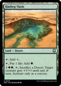 Hashep Oasis - Commander: Modern Horizons 3 - Magic: The Gathering card