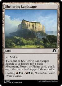 Sheltering Landscape - Modern Horizons 3 - Magic: The Gathering card