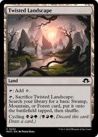 Twisted Landscape - Modern Horizons 3 - Magic: The Gathering card
