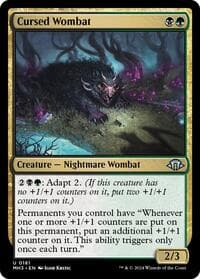 Cursed Wombat - Modern Horizons 3 - Magic: The Gathering card