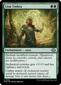 Lion Umbra - Modern Horizons 3 - Magic: The Gathering card