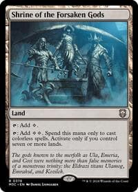 Shrine of the Forsaken Gods (Ripple Foil) - Commander: Modern Horizons 3 - Magic: The Gathering card
