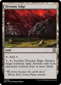 Tectonic Edge (Ripple Foil) - Commander: Modern Horizons 3 - Magic: The Gathering card