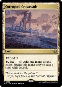 Corrupted Crossroads (Ripple Foil) - Commander: Modern Horizons 3 - Magic: The Gathering card