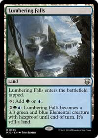 Lumbering Falls (Ripple Foil) - Commander: Modern Horizons 3 - Magic: The Gathering card