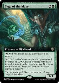 Sage of the Maze (Extended Art) (Ripple Foil) - Commander: Modern Horizons 3 - Magic: The Gathering card