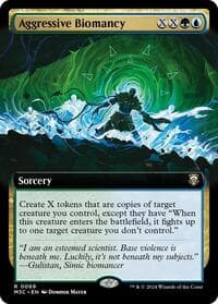 Aggressive Biomancy (Extended Art) (Ripple Foil) - Commander: Modern Horizons 3 - Magic: The Gathering card