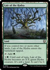 Lair of the Hydra (Ripple Foil) - Commander: Modern Horizons 3 - Magic: The Gathering card