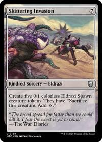 Skittering Invasion (Ripple Foil) - Commander: Modern Horizons 3 - Magic: The Gathering card