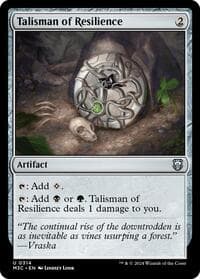 Talisman of Resilience (Ripple Foil) - Commander: Modern Horizons 3 - Magic: The Gathering card