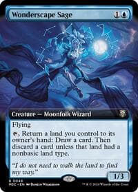 Wonderscape Sage (Extended Art) (Ripple Foil) - Commander: Modern Horizons 3 - Magic: The Gathering card