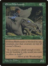 Elven Warhounds - Tempest - Magic: The Gathering card