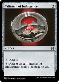 Talisman of Indulgence - Commander: Modern Horizons 3 - Magic: The Gathering card