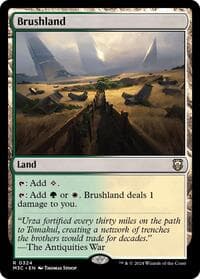 Brushland (Ripple Foil) - Commander: Modern Horizons 3 - Magic: The Gathering card