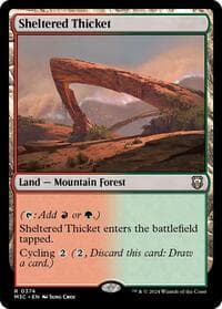 Sheltered Thicket - Commander: Modern Horizons 3 - Magic: The Gathering card
