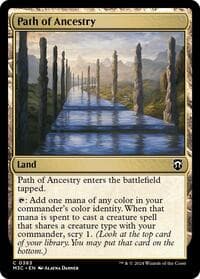 Path of Ancestry (Ripple Foil) - Commander: Modern Horizons 3 - Magic: The Gathering card