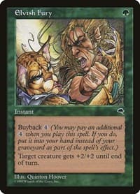 Elvish Fury - Tempest - Magic: The Gathering card