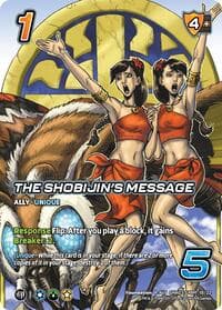 The Shobijin's Message (Alternate Art) - Challenger Series: Godzilla - UniVersus card
