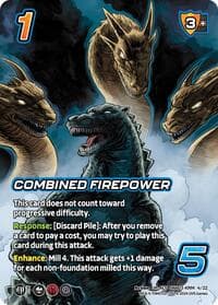 Combined Firepower (Alternate Art) - Challenger Series: Godzilla - UniVersus card