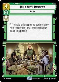 Rule with Respect - Shadows of the Galaxy - Star Wars: Unlimited card
