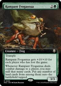 Rampant Frogantua (Extended Art) (Ripple Foil) - Commander: Modern Horizons 3 - Magic: The Gathering card