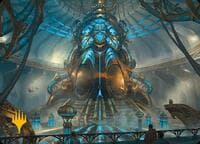 Aether Refinery Art Card (Gold-Stamped Planeswalker Symbol) - Art Series: Modern Horizons 3 - Magic: The Gathering card