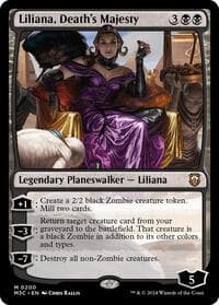 Liliana, Death's Majesty (Ripple Foil) - Commander: Modern Horizons 3 - Magic: The Gathering card