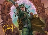 Eladamri, Korvecdal Art Card (Gold-Stamped Signature) - Art Series: Modern Horizons 3 - Magic: The Gathering card