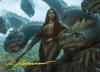Hydra Trainer Art Card (Gold-Stamped Signature) - Art Series: Modern Horizons 3 - Magic: The Gathering card
