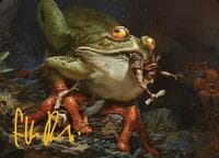 Rampant Frogantua Art Card (Gold-Stamped Signature) - Art Series: Modern Horizons 3 - Magic: The Gathering card