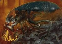 Cranial Ram Art Card (Gold-Stamped Signature) - Art Series: Modern Horizons 3 - Magic: The Gathering card