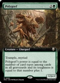 Polygoyf (Extended Art) (Ripple Foil) - Commander: Modern Horizons 3 - Magic: The Gathering card